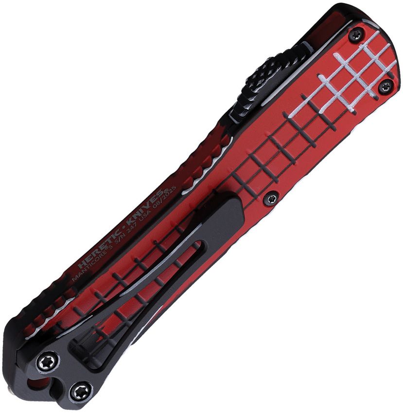 Heretic Knives Auto Manticore S Red Cell Shade